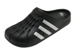 adidas Adilette Clog Black Silver