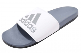 Adidas Adilette Cloudfoam Plus Logo Steel