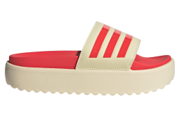 Adidas Adilette Platform WMNS Warm Vanilla / Semi Lucid Red