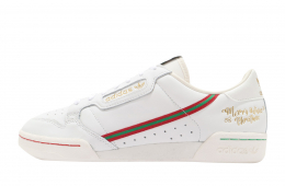 Adidas Continental 80 Chalk White Scarlet Green