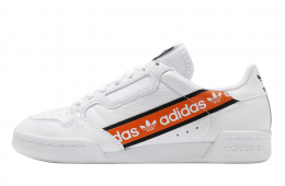 Adidas Continental 80 Cloud White Core Black Orange