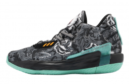 Adidas Dame 7 Core Black Core Black Grey Four Acid Mint