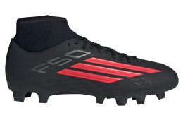 Adidas F50 Club Mid Cut FG / Multi Ground Core Black / Lucid Red