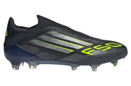 Adidas F50 Elite Laceless FG Core Black / Iron Metallic