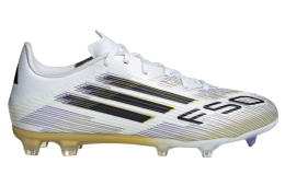 Adidas F50 League FG/MG Cloud White / Core Black / Gold Metallic