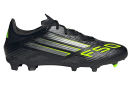 Adidas F50 League FG/MG Core Black / Iron Metallic / Lucid Lemon