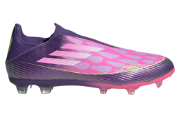 Adidas F50 League Laceless FG Football Purple / Cloud White