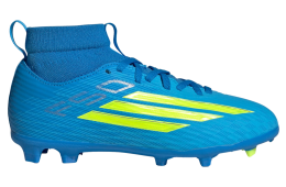 Adidas F50 League Mid Cut FG / Multi Ground GS Lucid Ray Blue / Team Solar Yellow 2