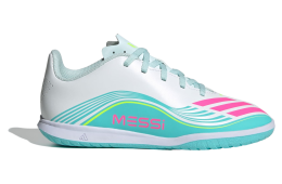 Adidas F50 Messi Club Indoor Socce GS Cloud White / Lucid Pink