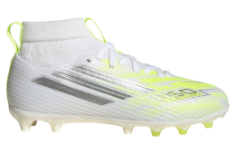 Adidas F50 Sparkfusion League Mid Cut FG / Artificial Ground GS Cloud White / Iron Metallic