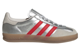 Adidas Gazelle Indoor WMNS Silver Metallic / Better Scarlet