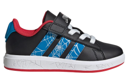 Adidas Marvel Spider-Man Grand Court GS Core Black / Bright Blue