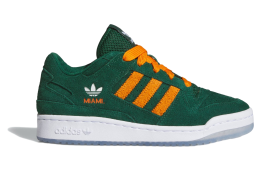 Adidas Miami Hurricanes Forum Low CL Dark Green / Cloud White