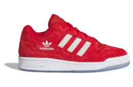 Adidas Nebraska Cornhuskers Forum Low CL Team Power Red 2 / Cloud White