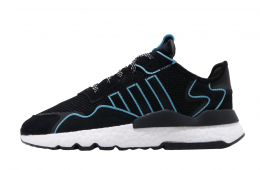 Adidas Nite Jogger Core Black Bright Cyan