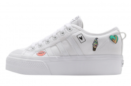 Adidas Nizza Platform GS Footwear White