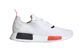 Adidas NMD R1 White Solar Red