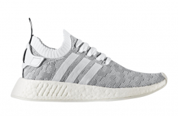 adidas NMD R2 Primeknit White Grey