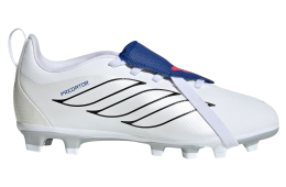 Adidas Predator Club Fold-Over Tongue Elastic Laces FG /multi Ground GS Cloud White / Zero Metalic
