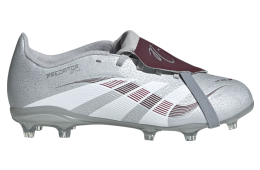 Adidas Predator League JB Fold-Over Tongue FG/MG GS Silver Metallic / Legacy Burgundy