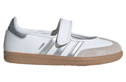 Adidas Samba Jane White / Silver Metallic