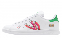 Adidas Stan Smith GS Footwear White Vivid Green
