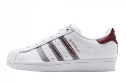 Adidas Superstar Footwear White Collegiate Burgundy