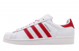 Adidas Superstar White Shock Red