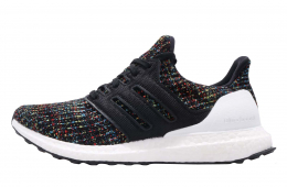 Adidas Ultra Boost 4.0 Black Multicolor White Heel