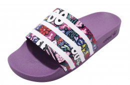 Adidas WMNS Adilette Black Footwear White Active Red