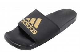 Adidas WMNS Adilette Comfort Core Black Gold Metallic
