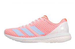 Adidas WMNS Adizero Boston 8 Cloud White Glow Blue Solar Orange
