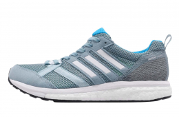 Adidas WMNS Adizero Tempo 9 Ash Grey Cloud White Shock Cyan