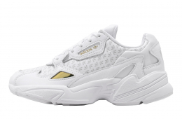 Adidas WMNS Falcon Footwear White Grey One Gold Metallic