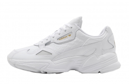 Adidas WMNS Falcon Footwear White Grey One Metallic Gold