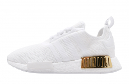 adidas WMNS NMD R1 Cloud White Gold Metallic Sep 2019 EG6703 KicksOnFire