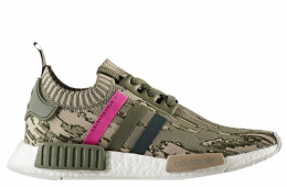 Adidas WMNS NMD R1 Primeknit Green Night Shock Pink