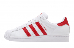 Adidas WMNS Superstar Footwear White Scarlet