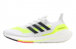 adidas WMNS Ultra Boost 2021 Cloud White Core Black Solar Yellow