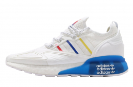 Adidas ZX 2K Boost Footwear White Blue Red