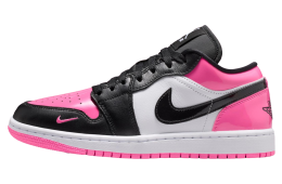 Air Jordan 1 Low Black / Pink Patent