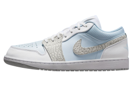 Air Jordan 1 Low Blue Tint Elephant Print