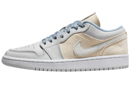 Air Jordan 1 Low Canvas Grey Cream