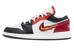 Air Jordan 1 Low GS Flaming Swoosh