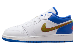 Air Jordan 1 Low GS Iridescent / White / Hyper Royal