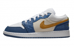 Air Jordan 1 Low GS Mismatched White Blue