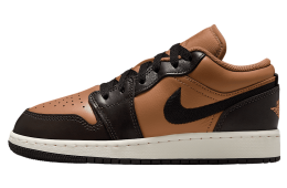 Air Jordan 1 Low SE GS Flax / Baroque Brown