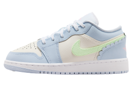 Air Jordan 1 Low SE GS Half Blue / Sail