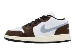 Air Jordan 1 Low SE GS White / Blue Grey