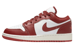 Air Jordan 1 Low SE GS White / Lobster / Dune Red